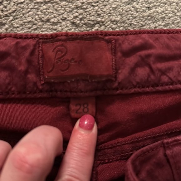 Paige jeans. Color Raspberry. Very stretchy! - Picture 2 of 6